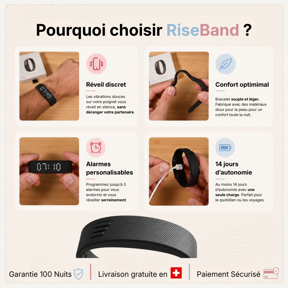 Bracelet réveil vibrant